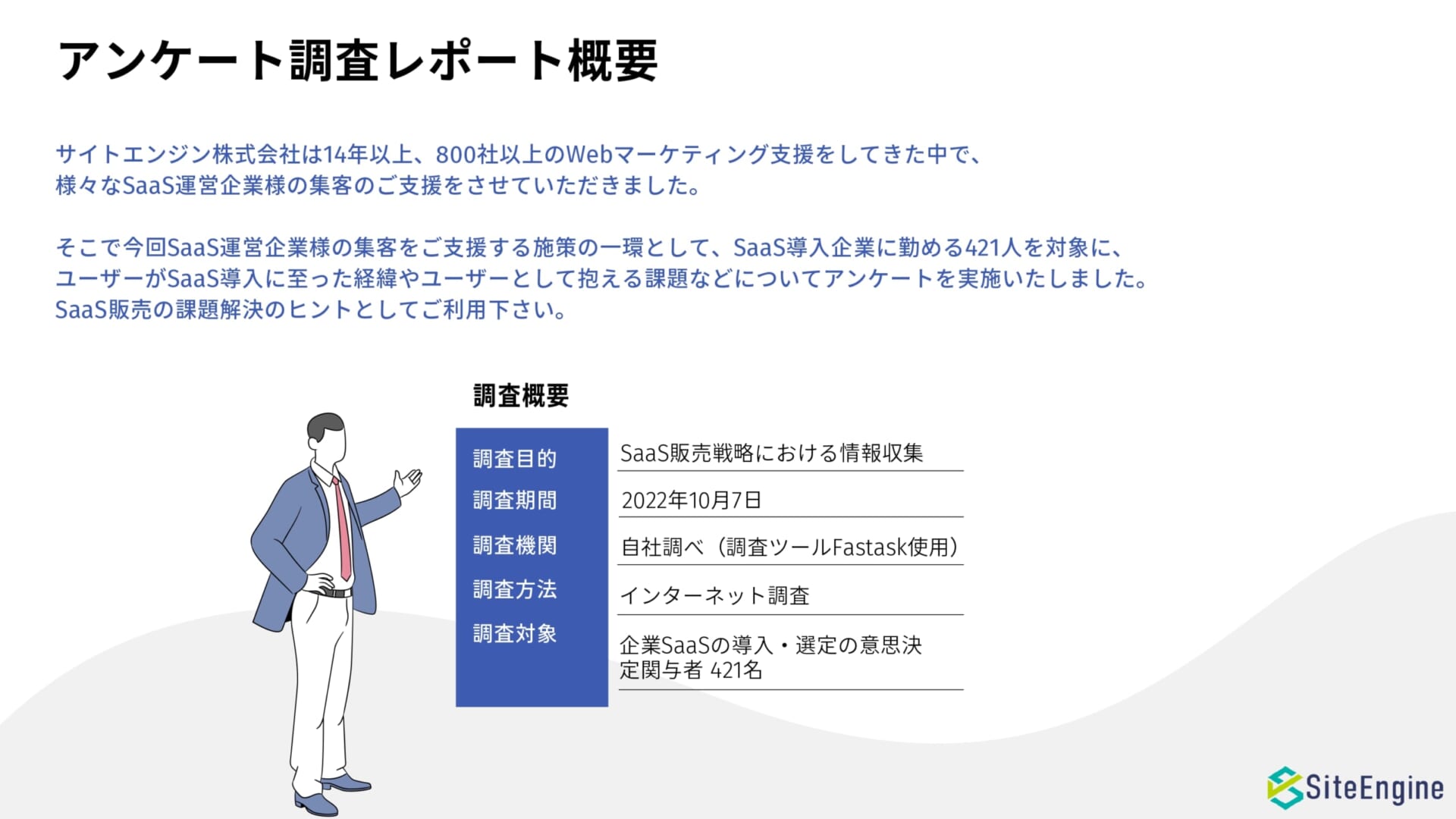 SaaS　マーケティング　調査