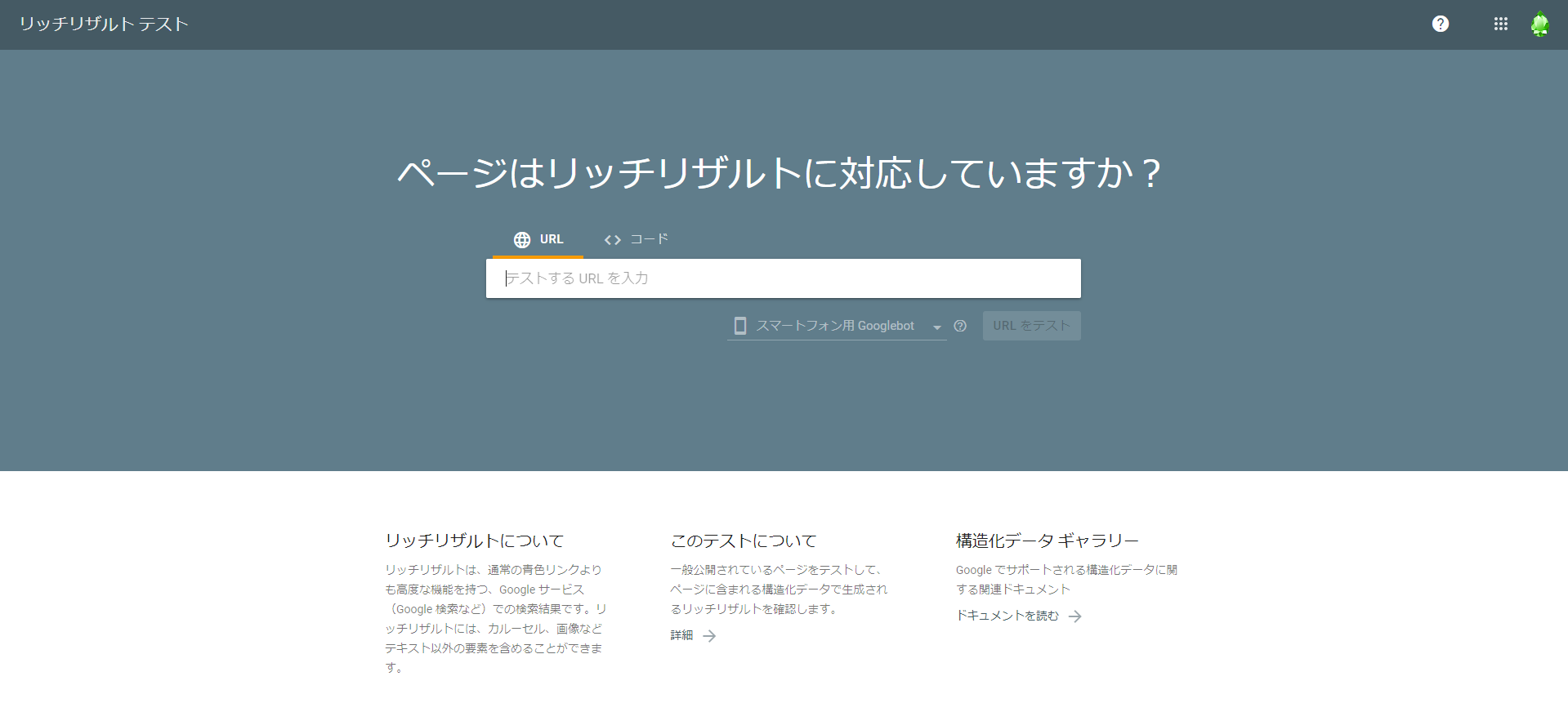 リッチリザルトテスト