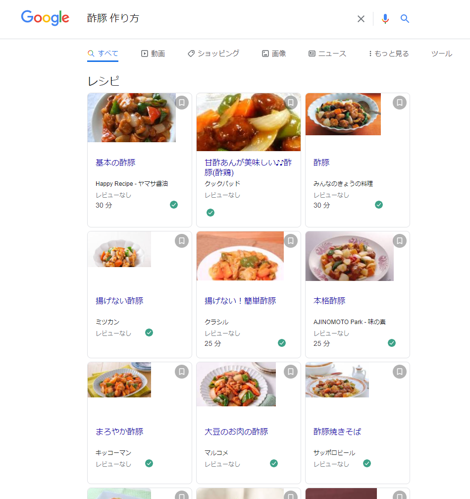 リッチリザルト 酢豚