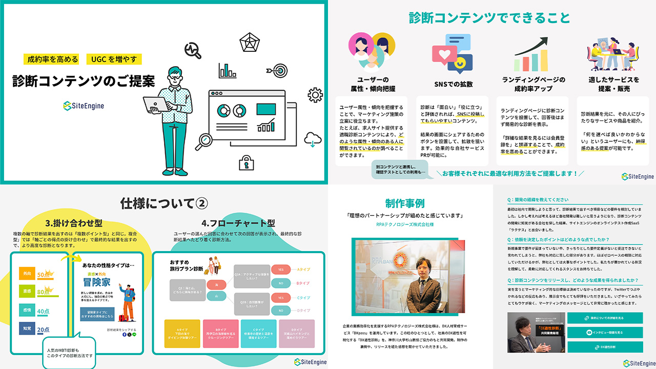 診断コンテンツ制作代行サービス
